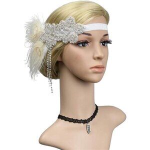 Womens Headpiece Accessories Flapper Headband 06